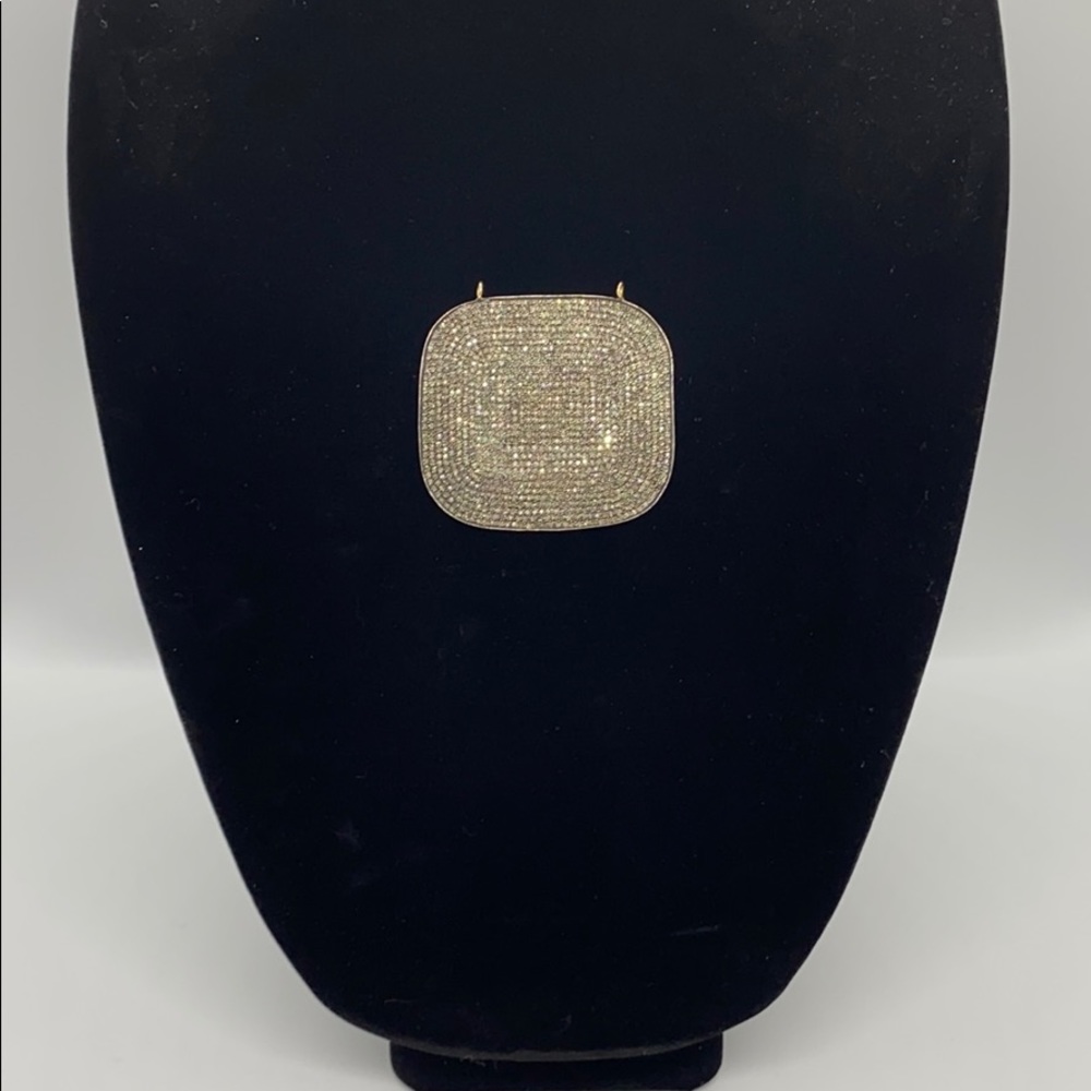 Pave Set Diamond Pendant